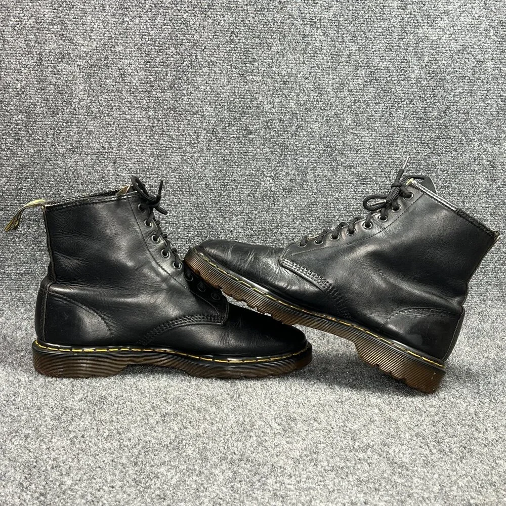 Dr.‎ Martens 1460 Ben Boots Mens Sz 10 Black Smooth Leather Made In England Lace